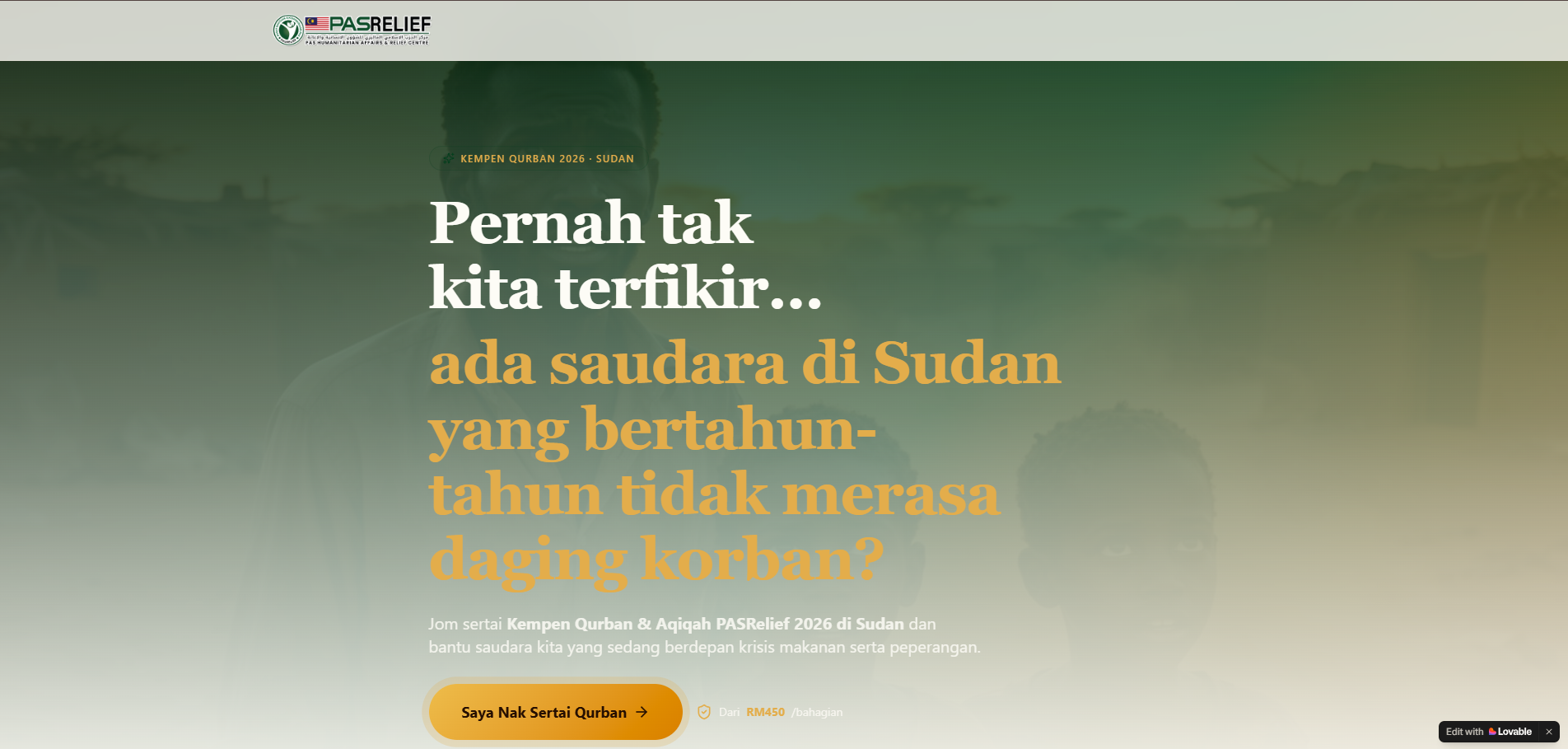 PAS Relief — Qurban Sudan 2026