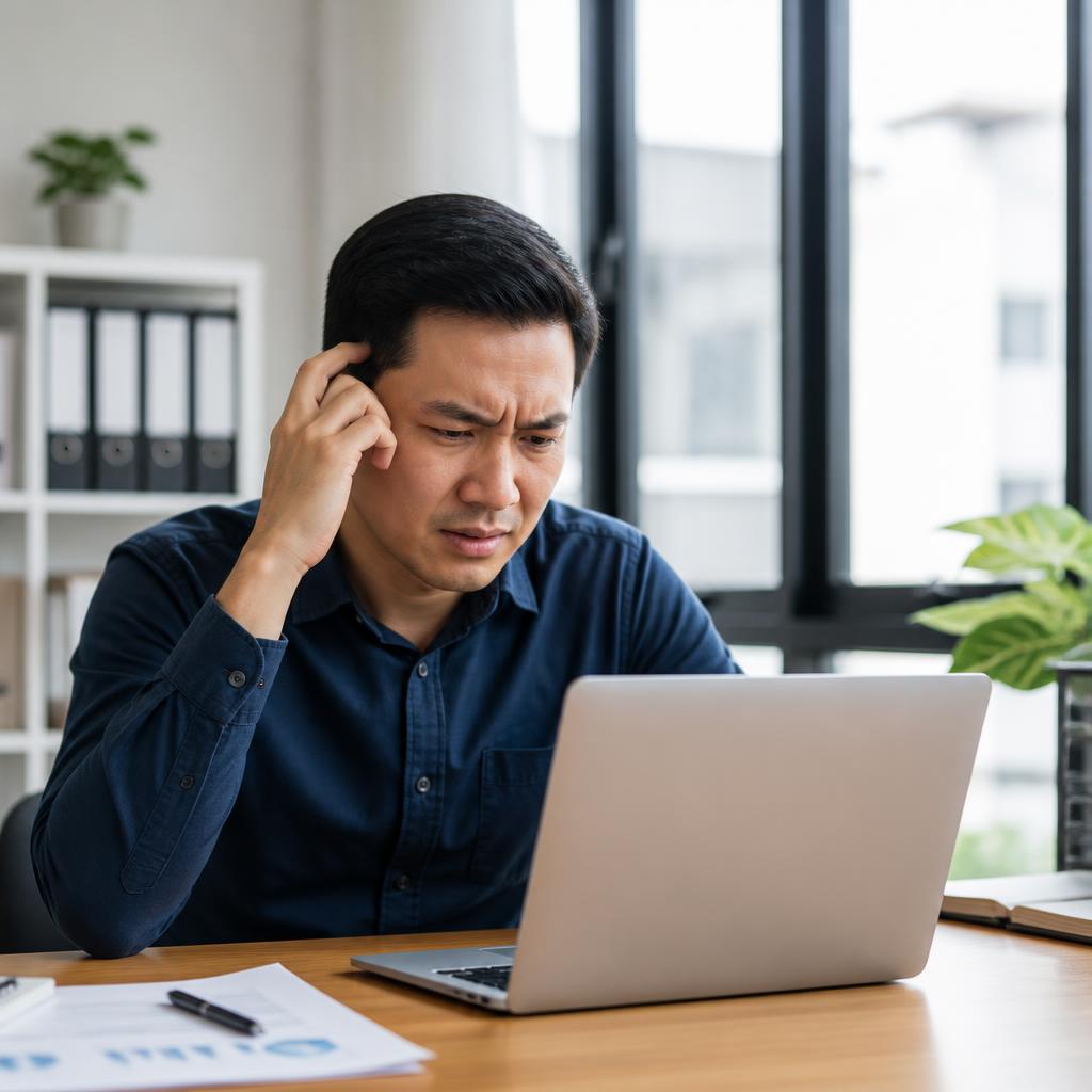 Tiada website profesional untuk bisnes.
